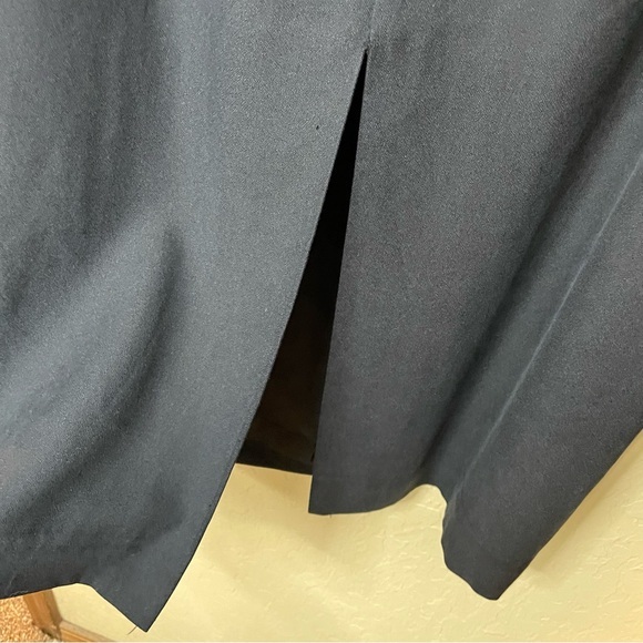 Jones New York Black 100% Silk‎ Maxi Skirt with Slit In Back Size 10 - Picture 5 of 5